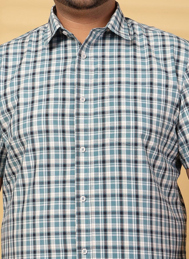 PlusS Checked Casual Shirt for Men - Image 2