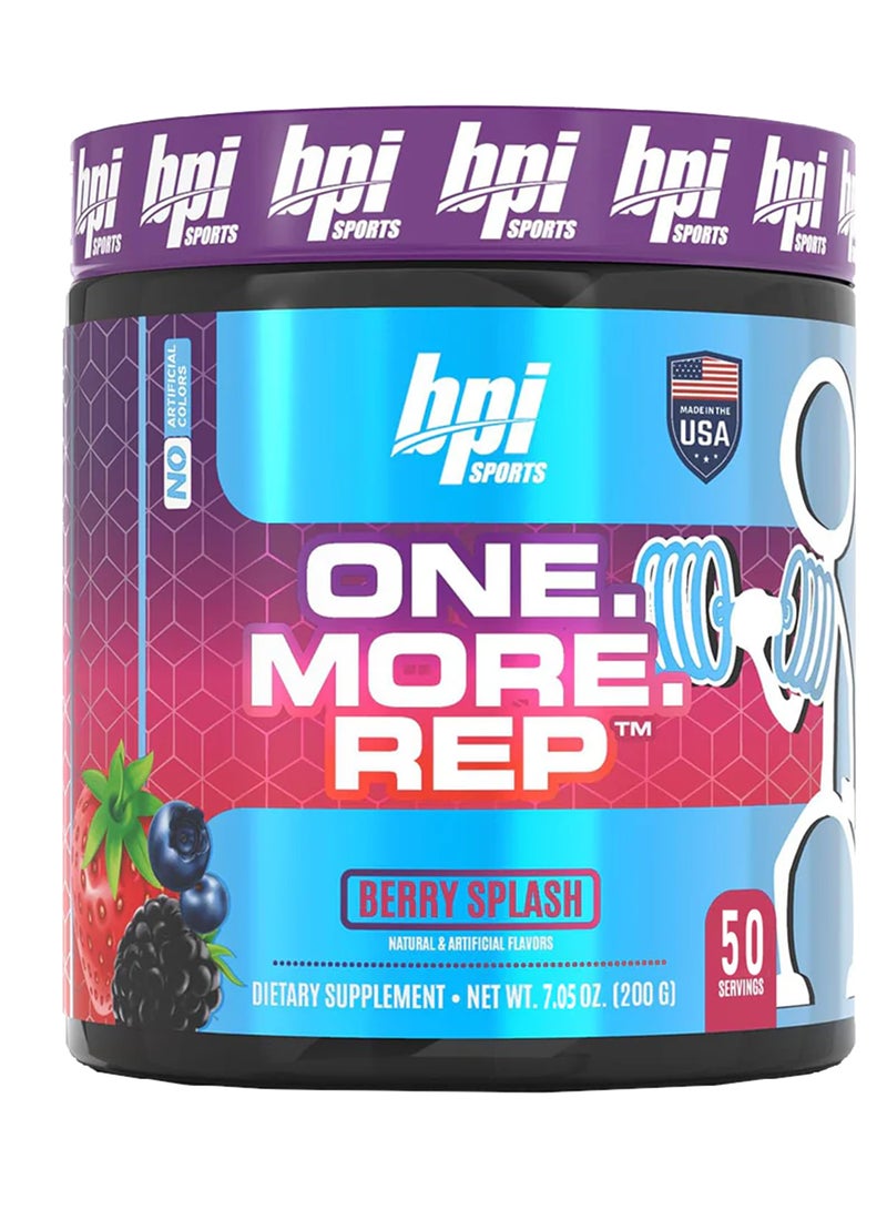 BPI SPORTS Bpi One More Rep Berry Splash (200G) 7.05 Oz - 50Ser 