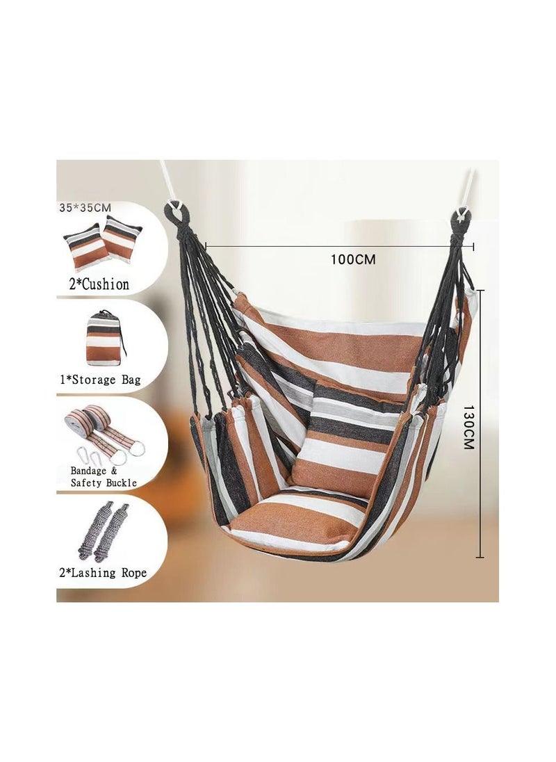 Generic - 1-Piece Outdoor Swing Deck Leisure Hammock Chair,Garden Hanging Chair,Hammock Hanging Rope Chair - Image 1