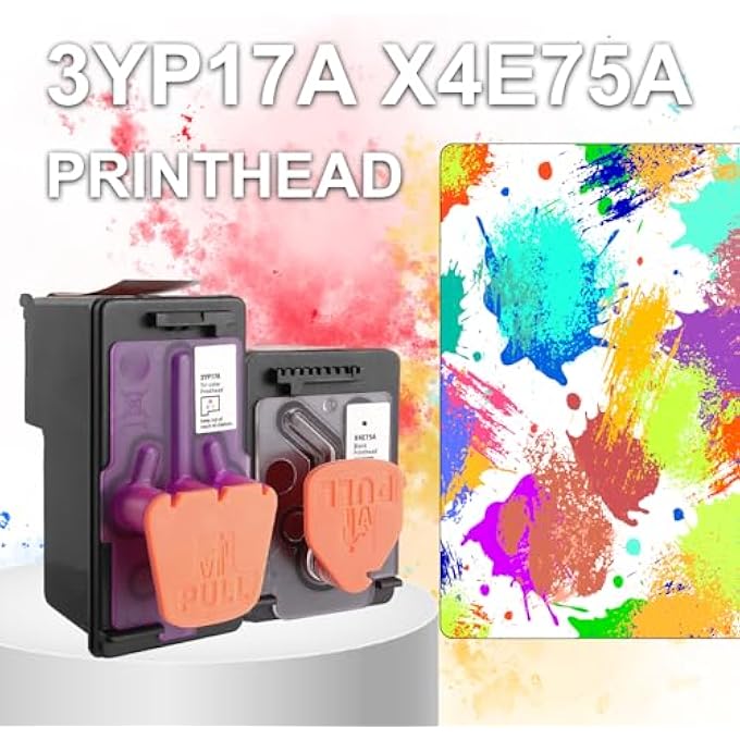 3YP17A X4E75A PRINT HEAD X4E75A 3YP17A INK CARTRIDGE PRINTEHEAD FOR HP SMART TANK 500 600 700 FOR HP SMART TANK 660 670 700 6000 6001 7000 7001 7300 7301 7600 7602 SERIES PRINTER(1BLACK, 1TRI-COLOUR) - Image 2