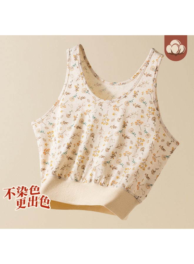 Top melon Single-Piece Women'S Vest For Moms, Made Of Natural Colored Cotton, Pure Cotton Undervest - Image 3