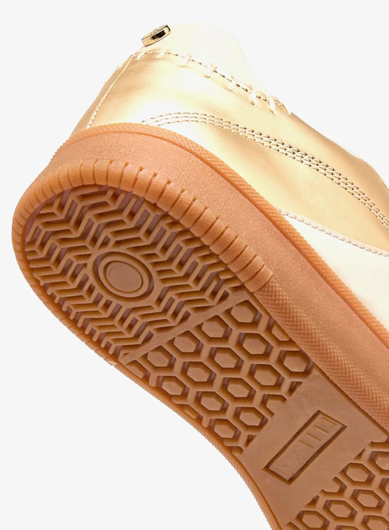 ELLE Women's Panelled Sneakers with Lace-Up Closure