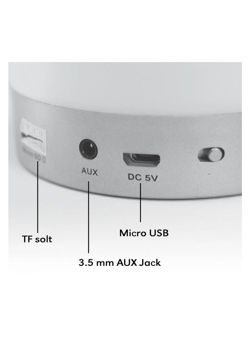 Portable bluetooth speaker with built in light and clock - Image 5