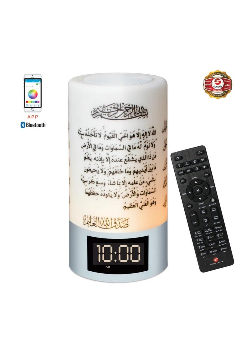 Portable bluetooth speaker with built in light and clock - Image 2