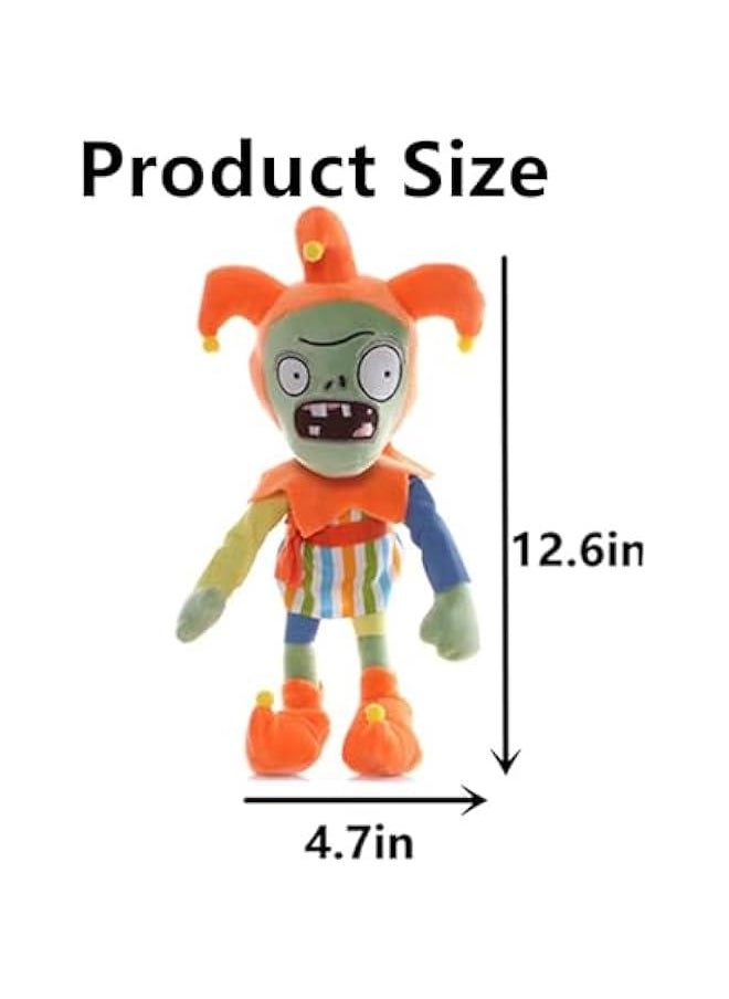 Generic - 12 Plants and Zombies Jester Plush Zombies Toys Normal Zombies PVZ Plushies 1 2 Stuffed Soft Doll Jester Zombies New - Image 1
