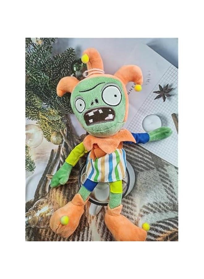 Generic - 12 Plants and Zombies Jester Plush Zombies Toys Normal Zombies PVZ Plushies 1 2 Stuffed Soft Doll Jester Zombies New - Image 1