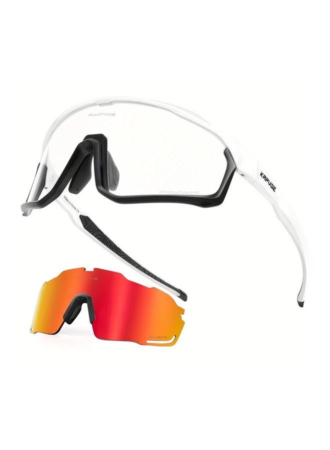KAPVOE Photochromic Cycling Glasses TR Frame PC Lens for MTB Road Biking Fishing - Image 1