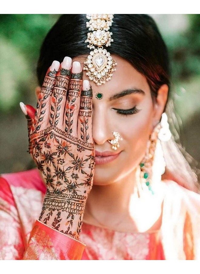 VAMA ملصق Bindhee Kumkum Sindoor Pottu Bindhi بيندي للنساء مجموعة بيندي للعرائس من حجر المارون الفاخر لحفلات الزفاف، متعدد الألوان من الحجر للسيدات (حجم 7 مم حزمة من 120 حجر بينديس)  - Image 5