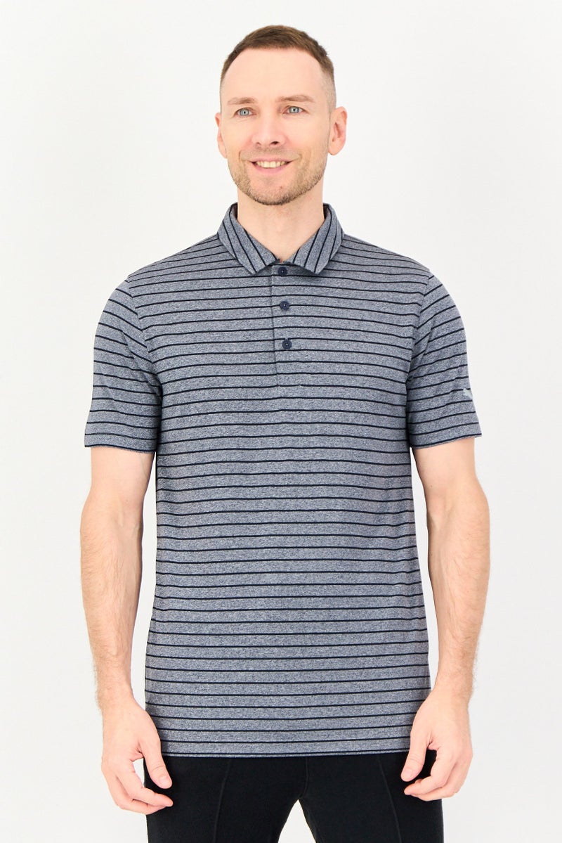 PUMA Men Sportswear Fit Short Sleeve Rotation Stripe Outdoor Polo Shirt, Multicolor - Image 1