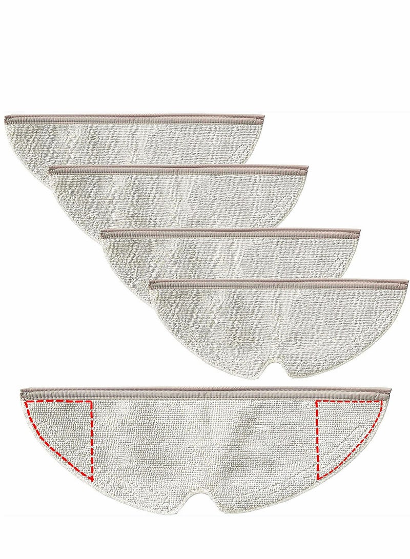 SYOSI Mop Head Replacement Wet Dust Heads 5Pcs Cleaning Pads Microfiber for S5 S6 T6 T7 Accessories Hardwood Floor (5 Pieces) - Image 1