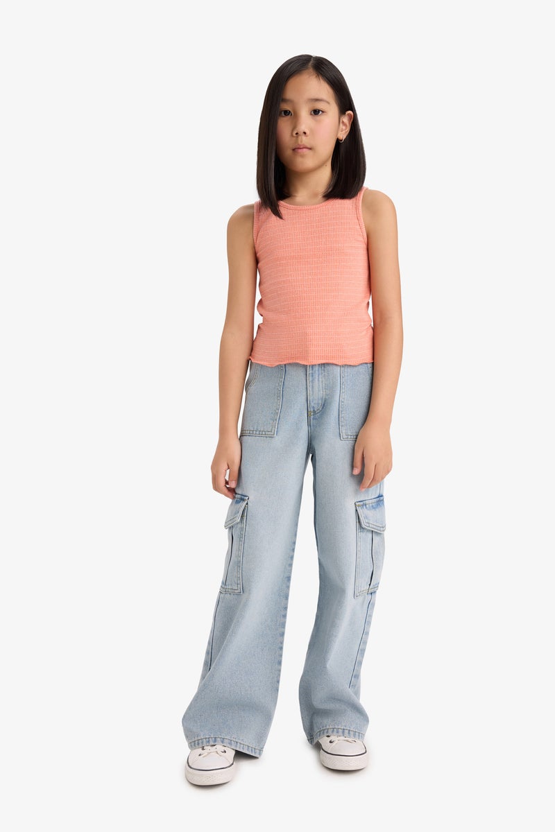 DeFacto Girl Slim Fit Tank Top  - Image 4