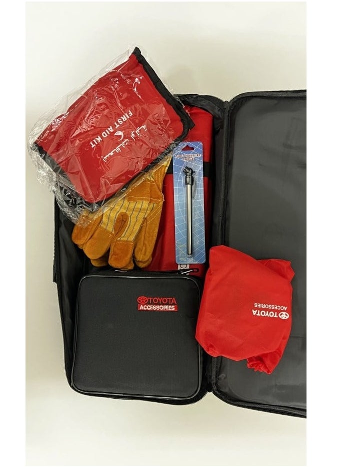 TOYOTA ACCSSORIES Toyota Accessories Bag With Toyota Air Pump,First Aid Kit,Fire Extinguisher And Other Tools  - Image 3