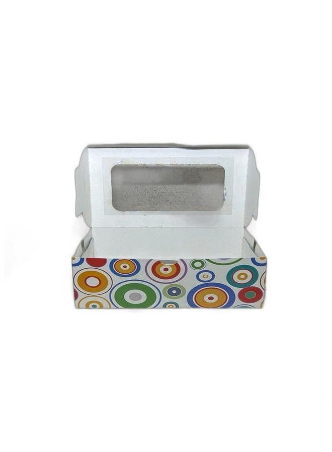 Baekence Cupcake boxes for 6 Mix Colors circular design, Pack of 20 pcs - Image 2