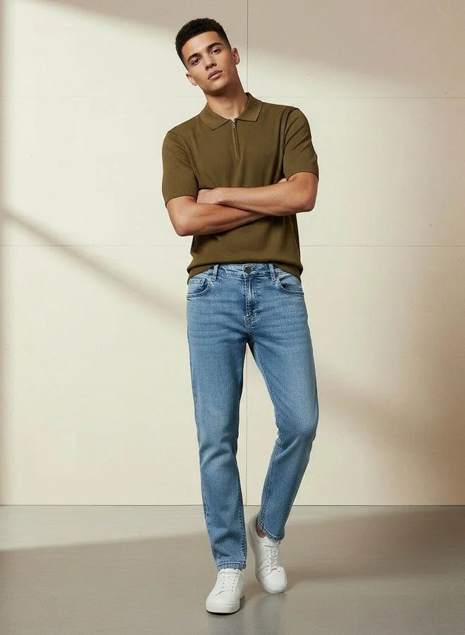 Splash FAV Men Tapered Fit Flexi Waist Jeans