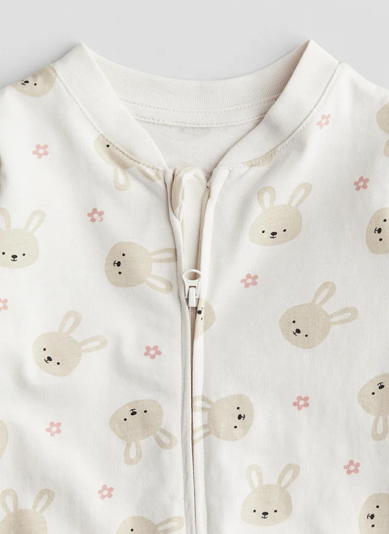 H&M Patterned Sleepsuit