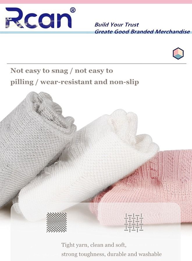 Rcan 3 Pairs Thin Mesh Hollow Stretch Over The Knee Long Cotton Socks Set Anti Mosquito Socks for Summer for Little Baby Unisex - Image 5
