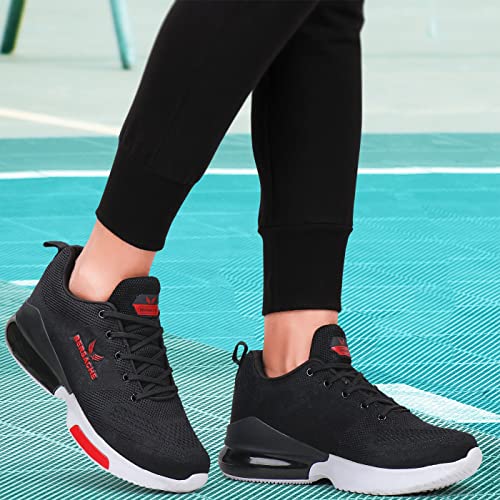 Bersache Lightweight Casual Shoes Sole, Sneakers, Outdoor, Walking Black Shoes For Men - 8 Uk - Image 2