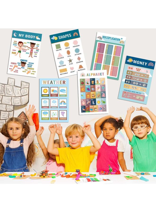 Bluejw Children's Early Education Wall Chart Bohemian Style Wall Stickers Decorative Painting Children's English Enlightenment Education Poster - Image 3