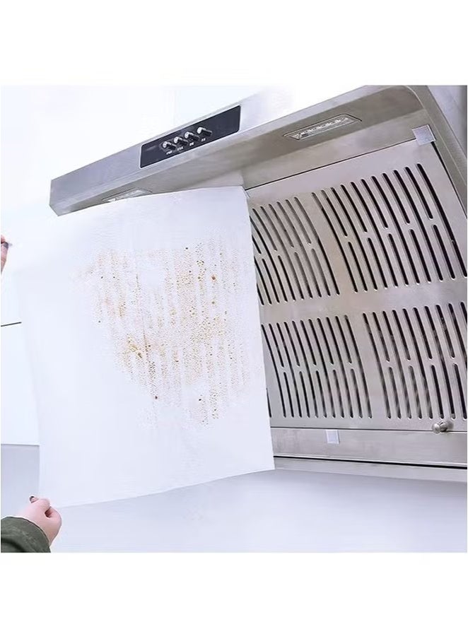 إيليلي 4 عبوات من فلتر شحوم شفاط المطبخ المريح، ورق فلتر شحوم عالي الكفاءة، فلتر شفاط المطبخ، صديق للبيئة لجهاز إزالة السخام للمنزل - Image 5