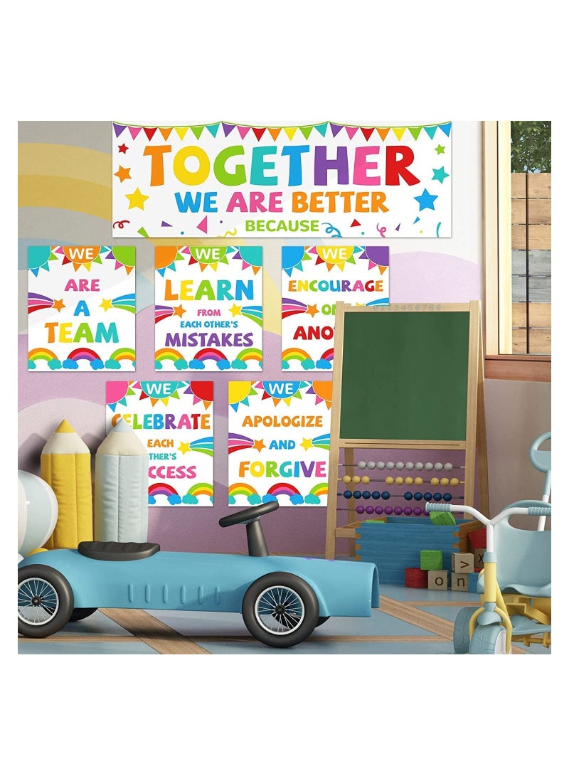 Set of 7 Educational Posters with Banner for Teachers with Positive Motivational Phrases for Kindergarten and Primary School Bulletin Board and Classroom Decor, Printed by Up to Date Egypt 01222143812 - Image 5