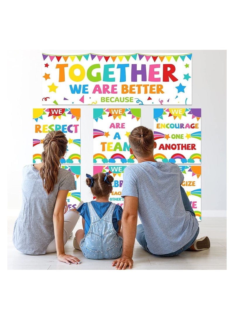 Set of 7 Educational Posters with Banner for Teachers with Positive Motivational Phrases for Kindergarten and Primary School Bulletin Board and Classroom Decor, Printed by Up to Date Egypt 01222143812 - Image 4