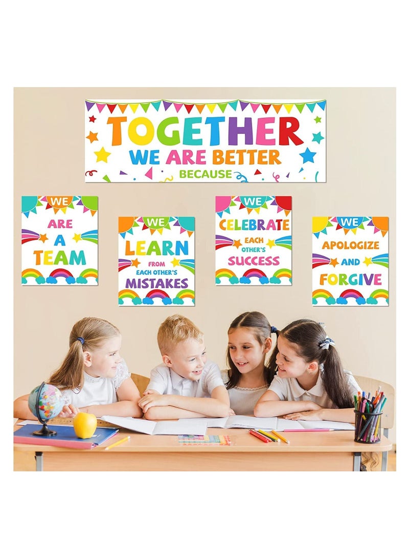 Set of 7 Educational Posters with Banner for Teachers with Positive Motivational Phrases for Kindergarten and Primary School Bulletin Board and Classroom Decor, Printed by Up to Date Egypt 01222143812 - Image 3
