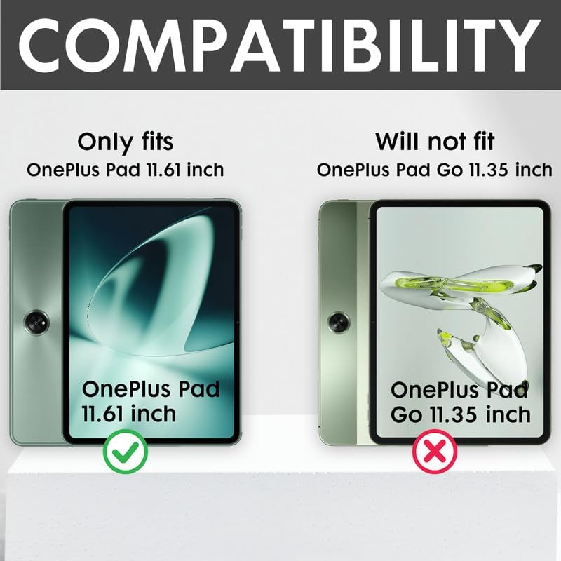 Robustrion Cover for OnePlus Pad Cover with Pencil Holder, Deer Patten Flip Case Cover for OnePlus Pad 11.61 inch 2023, Support Auto Sleep Wake - Dark Green - Image 2