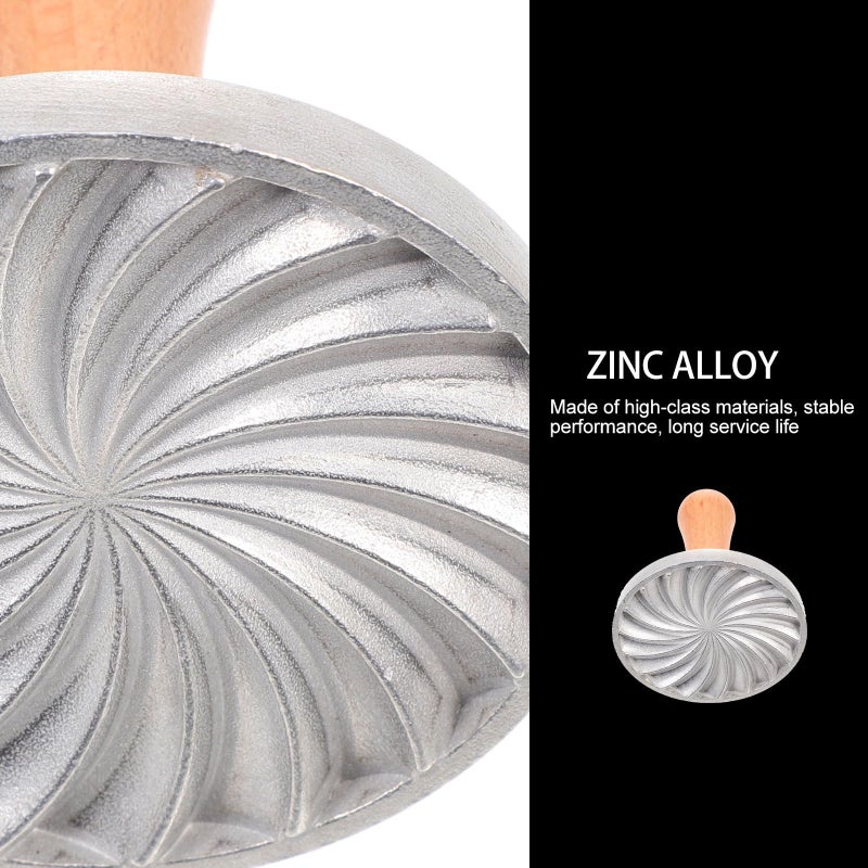 Zinc Alloy Biscuit Pressing Mold With Swirl Edge For Baking And Pastry Decoration - Image 5