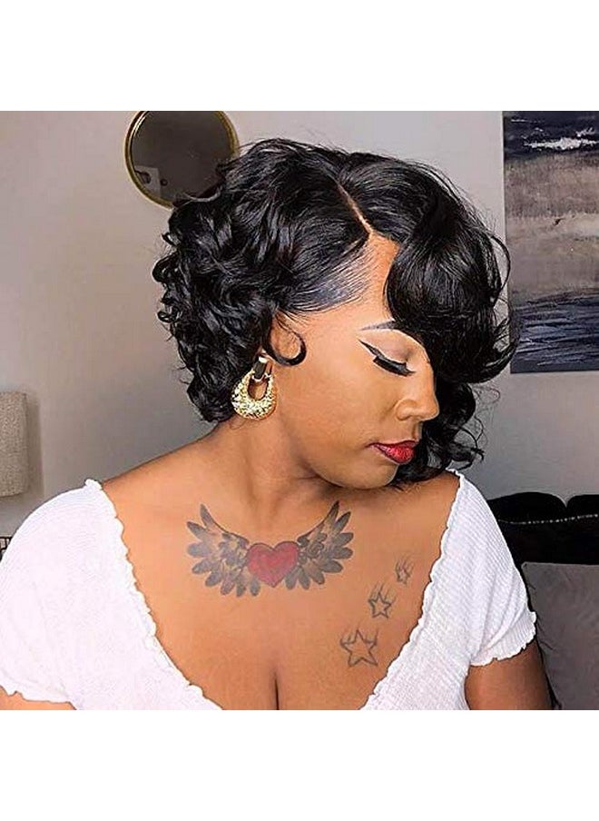 BeiSDWig Short Afro Curly Bob Wig Bob Wigs For Black Women Curly Synthetic Hair Wig Short Curly Bob Hairstyles  - Image 1