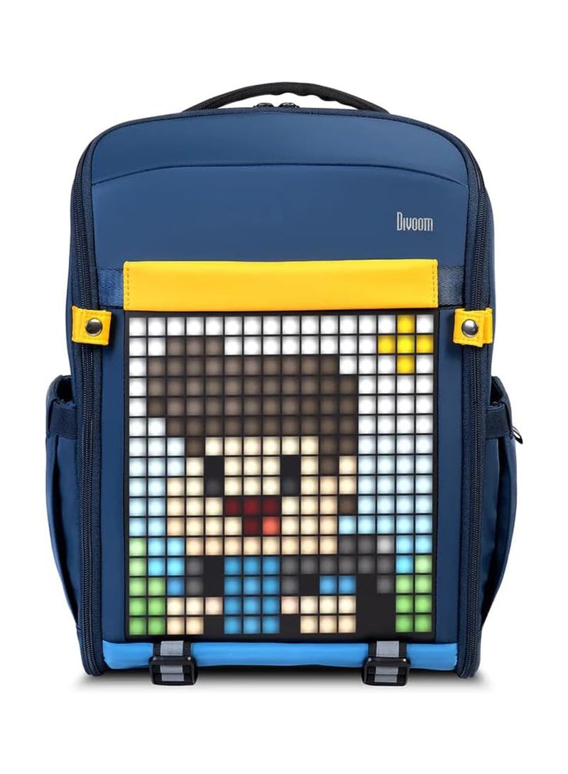Divoom Backpack-S Pixel Art Youngsters LED Animation Display Bag with App Control, Dark Blue - Image 1