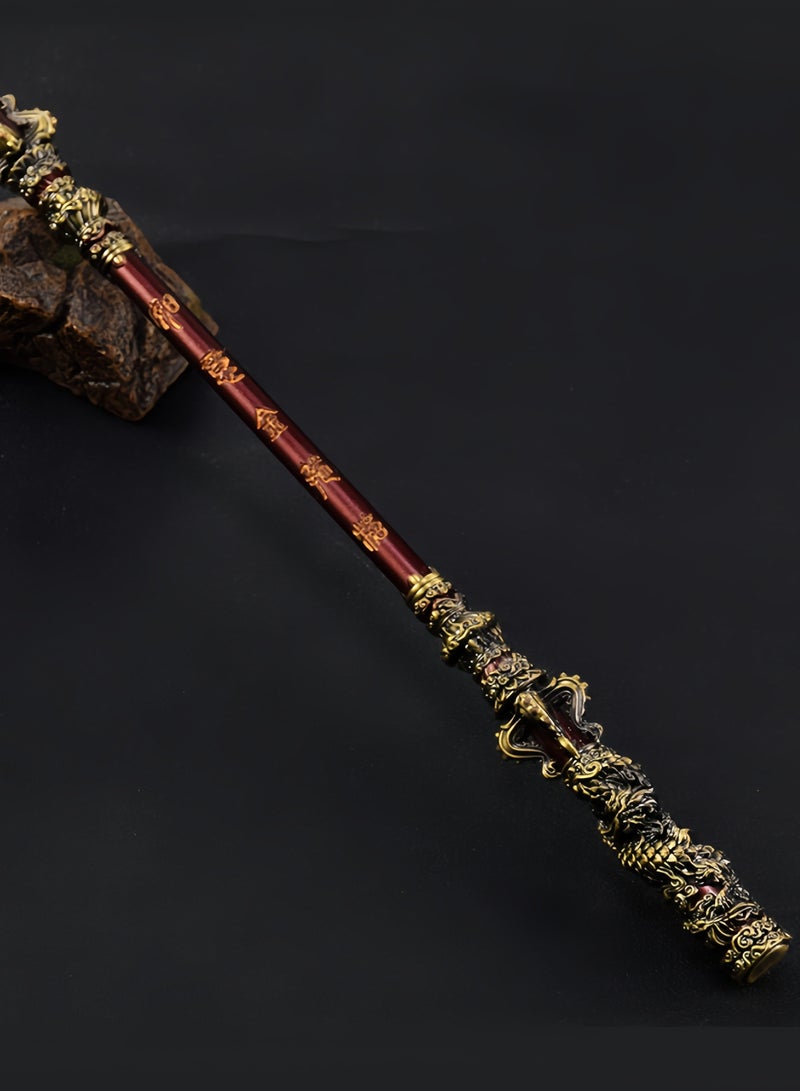 nihao Black Myth Wukong Game Monkey King Ruyi Golden Hoop Alloy Metal Crafts Ornaments, Gold, 30 CM  - Image 4