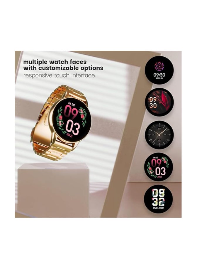 VIBEZ Vibez Glitz Luxury Smart Watch for Women & Gift Box- Stainless Metal Straps,1.39" Display, BT Calling Smartwatch & Jewellery Set for Women, Gifts for Women (Earrings, Necklace, Bracelet, Ring) - Image 3