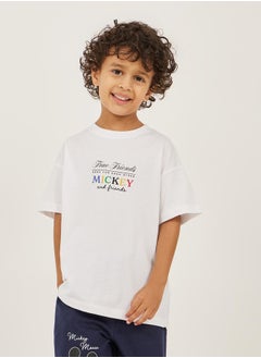 Styli Mickey and Friends Print Short Sleeve Oversized T-Shirt  - Image 2