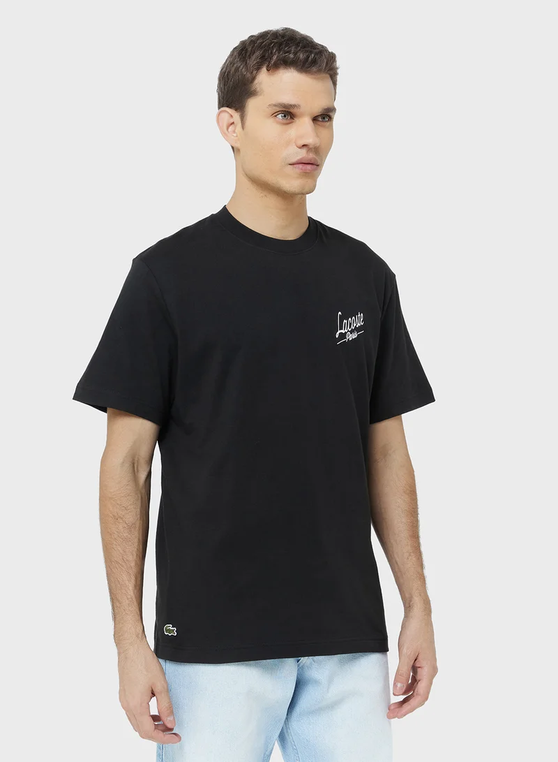 لاكوست Classic Fit Crew Neck T-Shirt
