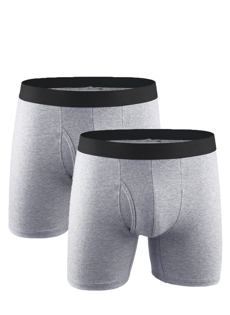 Mens Boxer Shorts Soft Cotton Underwear Breathable Trunks Grey Pouch Fly Briefs - pzsku/Z3169626A5A98B571713CZ/45/_/1707211878/ac4f108c-1b21-495e-9535-45b0f3e8bcc1
