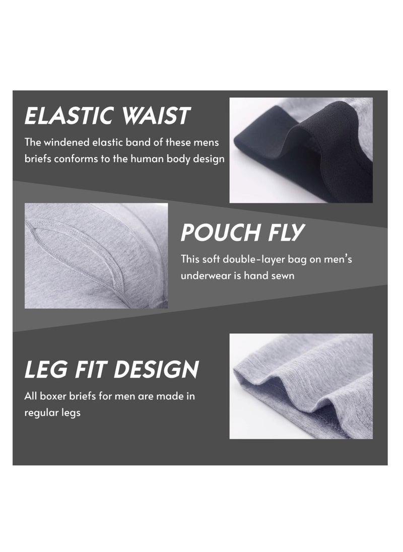 Mens Boxer Shorts Soft Cotton Underwear Breathable Trunks Grey Pouch Fly Briefs - pzsku/Z3169626A5A98B571713CZ/45/_/1707212062/2b26b498-a736-43d2-80ce-88c1a8f66fc4