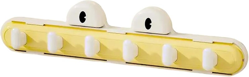 Creamy Yellow Adjustable Suction Cup Hook No Drilling Required for Home Use - Image 2