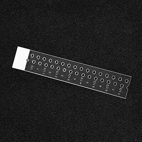Colini Canvas Patterning RulerClear Acrylic Ruler with Holes Every Quarter Inch