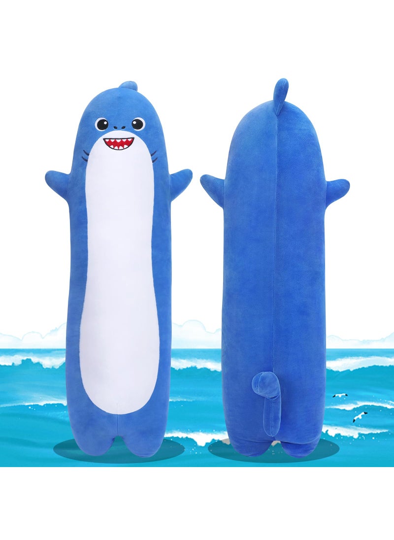 Sprinqdawin Sprinqdawin Large Shark Stuffed Animal 20  Long Shark Plush Cute Plushies Animal Body Pillow Kawaii Big Plush Toys Animal Gifts Animal Sleeping Hugging Pillow Cushion for Kids Adults Birthday  - Image 1