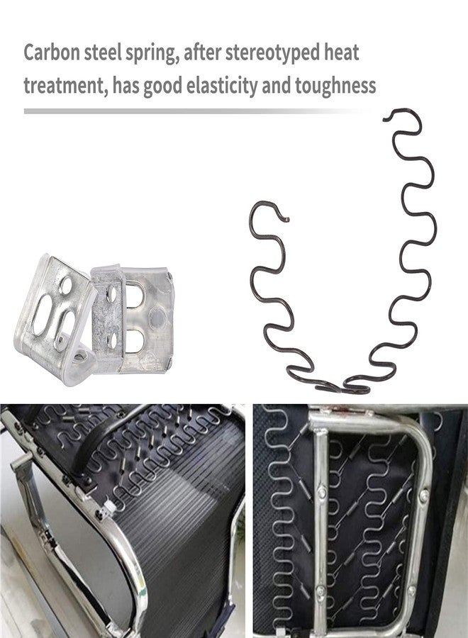 Carkio Sofa replacement Springs,2 PCS 28" Spring with 8 PCS S Clips,4.0 Wire Diameter Sofa Spring Repair Kit Compatible with Seating In Furniture Interior Decoration, Automotive, or Other Applications - Image 4