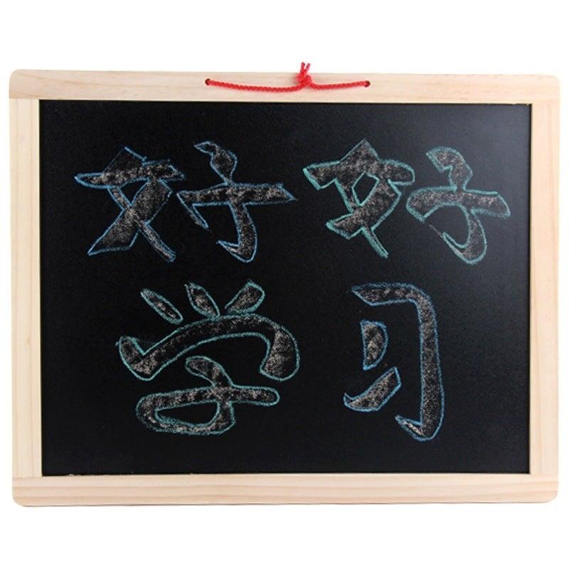 Children'S Small Blackboard Hanging Household Double-Sided Magnetic Chalk Graffiti Drawing Writing Board Baby'S Drawing Board - Image 4