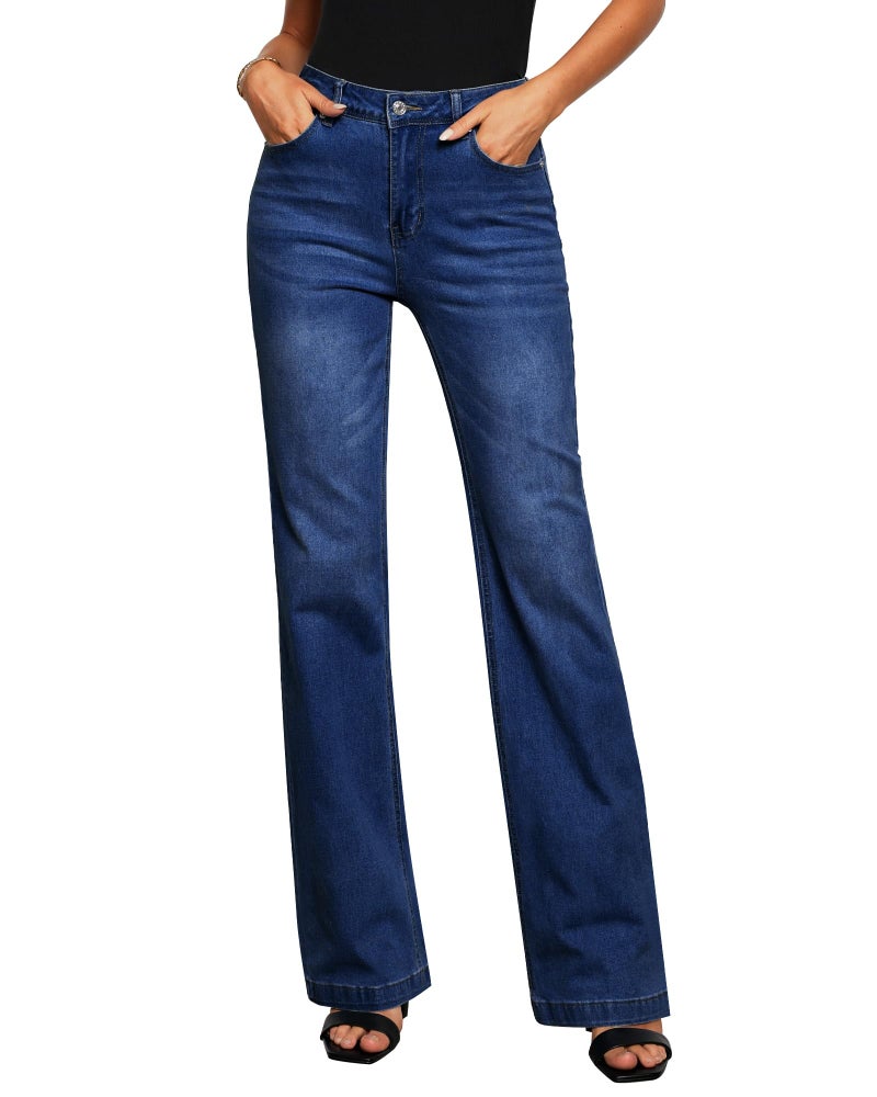 GRAPENT 90s Women's Summer Jeans Light Wash Indigo SkyBlue Size L 12 14 - Image 1
