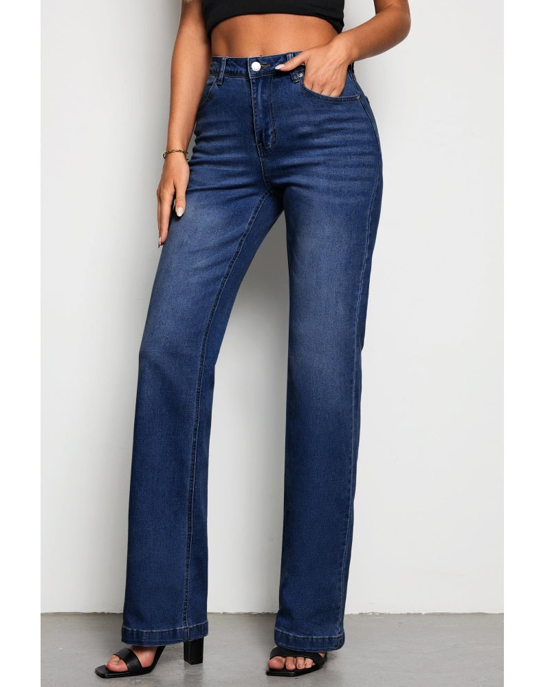GRAPENT 90s Women's Summer Jeans Light Wash Indigo SkyBlue Size L 12 14 - Image 3