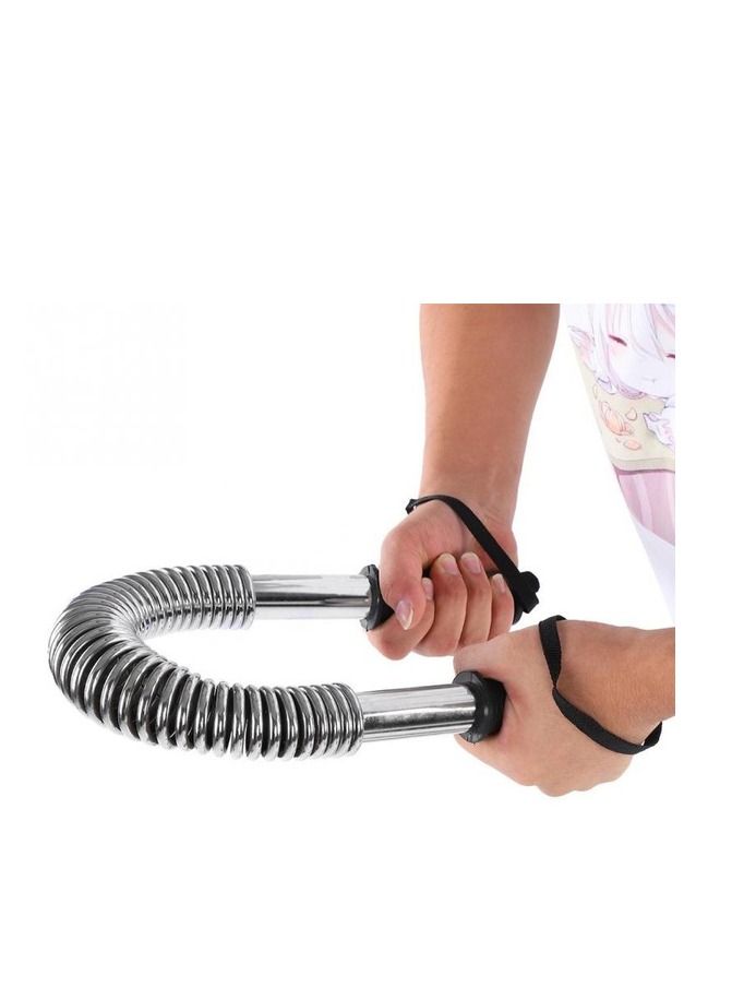 Electroplated Power Twister Spring Exerciser Arm Press Bar - 60 KG Strength