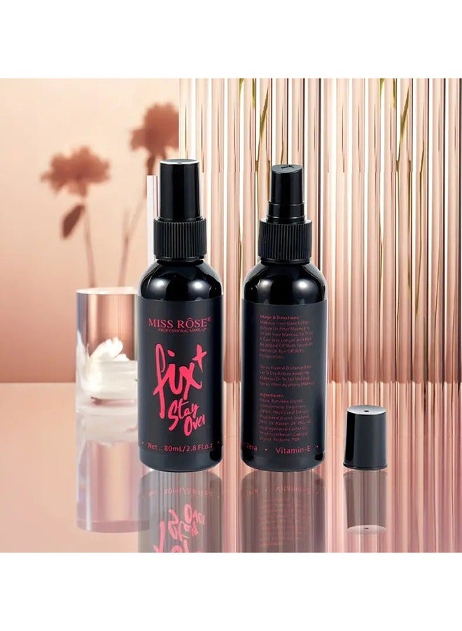 Miss Rose Weightless Long Lasting Setting Spray 80ml Natural Makeup Fixer Matte Finish Long Wear Daily Makeup Use 1 PC - Image 3