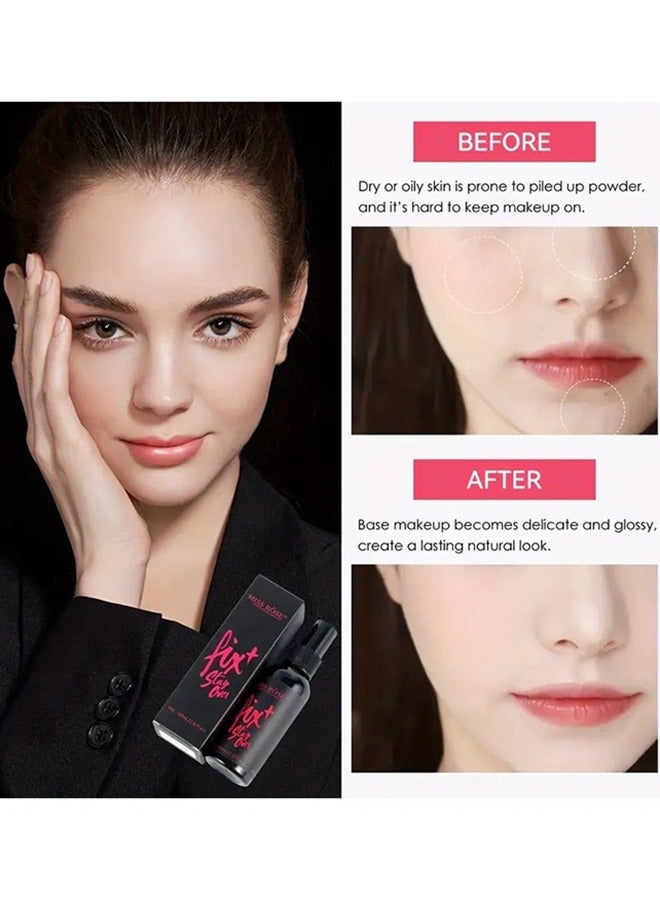 Miss Rose Weightless Long Lasting Setting Spray 80ml Natural Makeup Fixer Matte Finish Long Wear Daily Makeup Use 1 PC - Image 5
