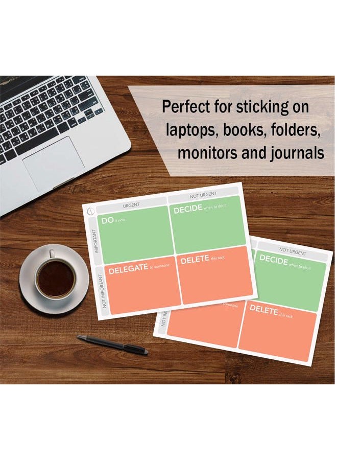 DAILY RITMO Eisenhower Matrix Task and Project Planning Notepad with Sticky Note Backing - Size 15x20 cm with 50 Tear-Off Sheets - Image 4