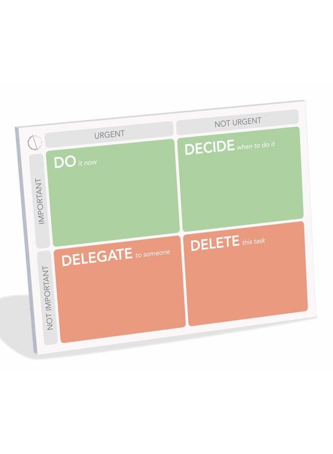 DAILY RITMO Eisenhower Matrix Task and Project Planning Notepad with Sticky Note Backing - Size 15x20 cm with 50 Tear-Off Sheets - Image 1