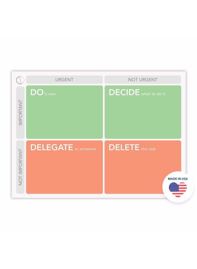 DAILY RITMO Eisenhower Matrix Task and Project Planning Notepad with Sticky Note Backing - Size 15x20 cm with 50 Tear-Off Sheets - Image 3