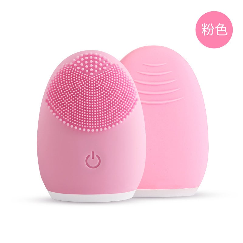 Loquat New Electric Facial Cleansing Brush Massager Pink